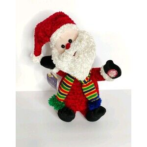 Santa Claus Singing Plush "Jolly' O Santa Claus" Vintage Sings Only The Wanderer